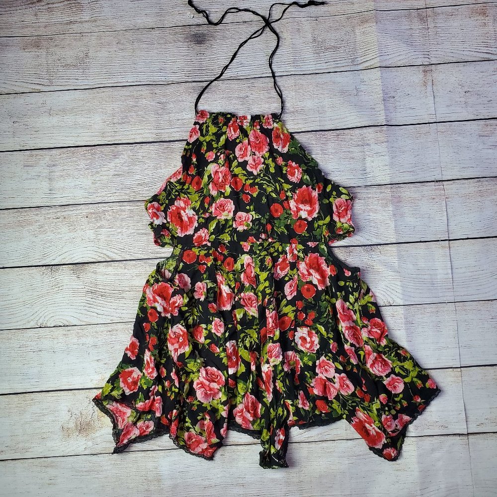 Free People Romper Floral Backless - Picture 2 of 9